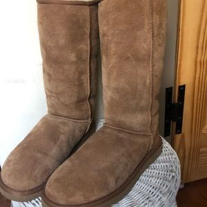 Tall chestnut UGG boots